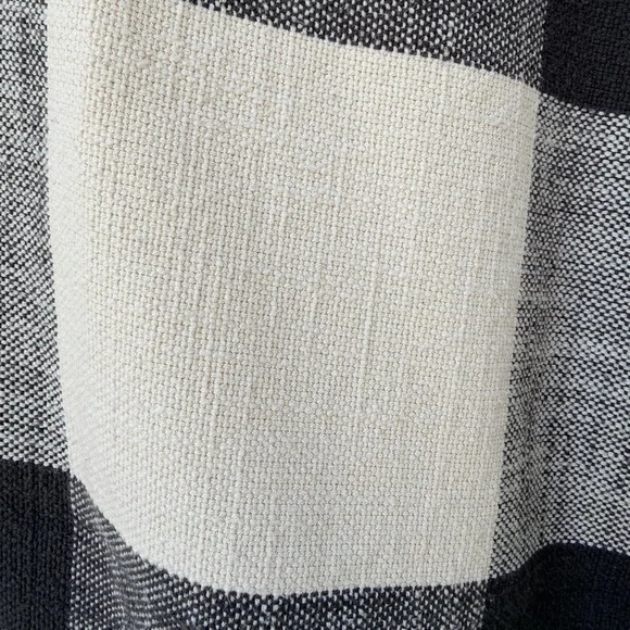 Pottery Barn Buffalo Check Duvet Cover King/Cal King Black Ivory 100% Cotton - Picture 8 of 12